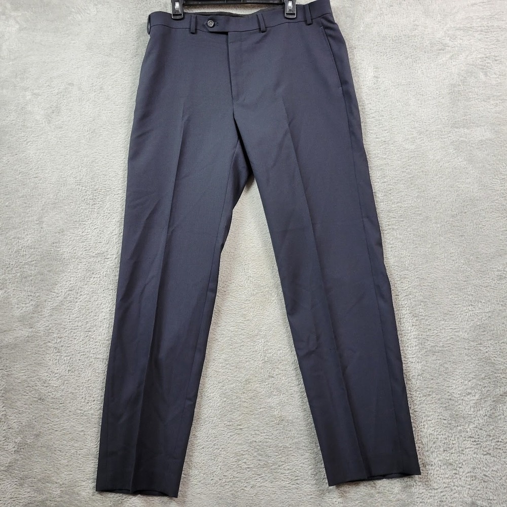 Lauren Ralph Lauren Pants Mens 36X32 Total Comfort 100% Wool Gray Dress Trousers